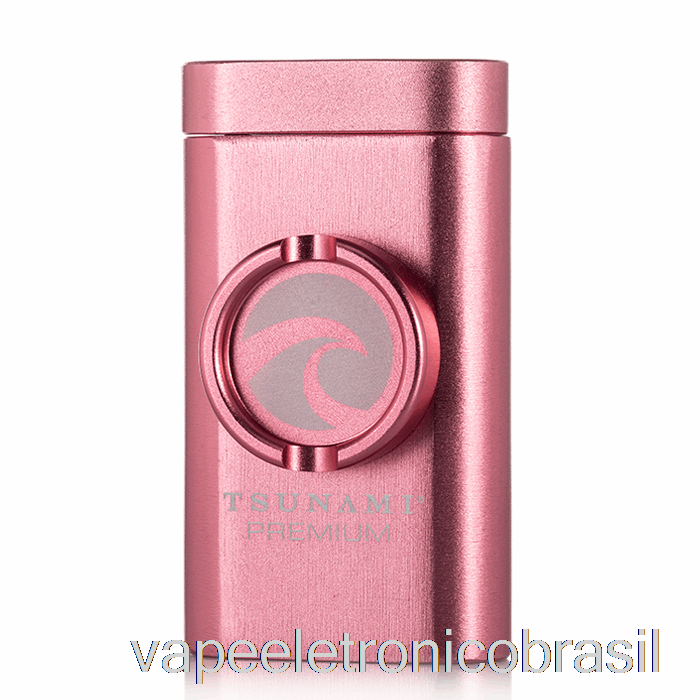 Vape Eletronico Tsunami Abrigo E Moedor Rosa